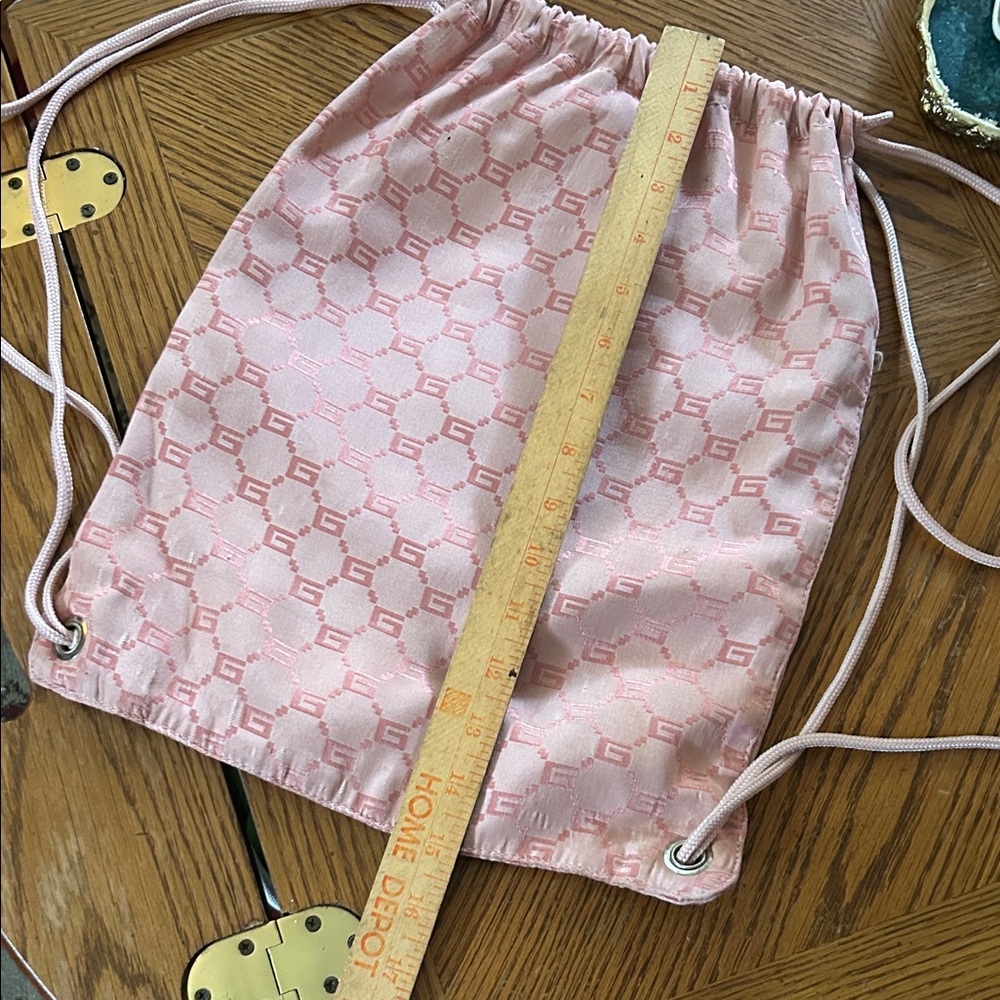 Pink Drawstring Backpack - image 4